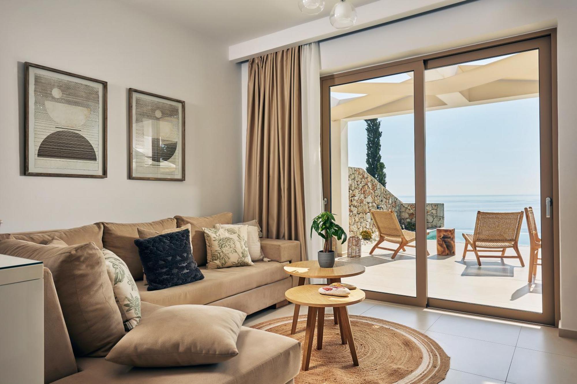 Thelxi's Ii - Brand New Seaview Suite! Vilă Volímai